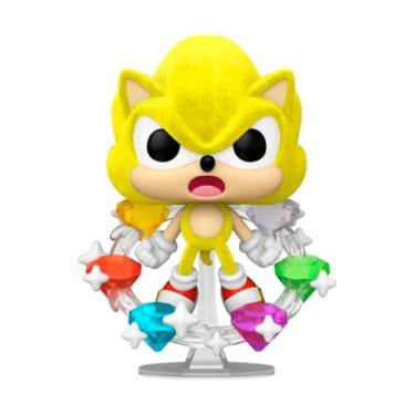 Imagem de Boneco, Candide, Funko POP! Super Sonic com Esmeraldas, Sonic The Hedgehog - 15 cm