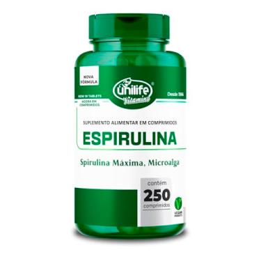 Imagem de Espirulina Unilife 250 Comprimidos 1000mg