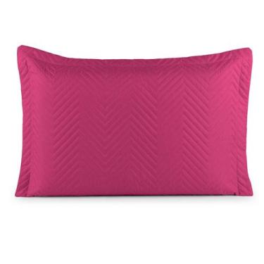 Imagem de Kit 02 Porta Travesseiro Matelado Ultrassônico 70cm x 50cm Cores Lisas