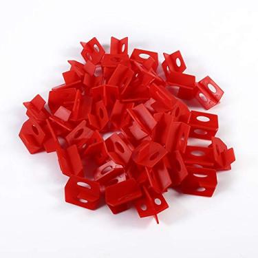 Imagem de GLOGLOW de Nivelamento Vermelho 3 Vermelho 3 Espaço Cross T Formulário 50pcs 1/16 '' Parede do Piso Cerâmico para Profissionais de Bricolage