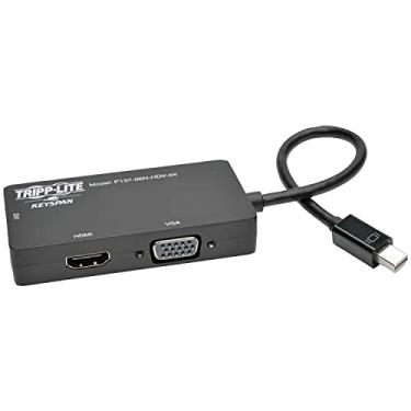 Imagem de Adaptador de cabo ativo Tripp Lite Keyspan Mini DisplayPort para DVI, HDMI VGA/DVI/4K, Preto
