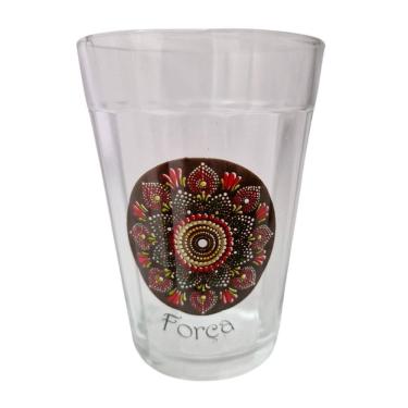 Imagem de Copo Vidro Americano Mandala Força Presente Decoração