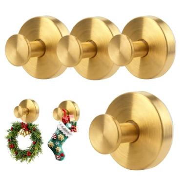 Imagem de Txdiyifu Ganchos de ventosa para grinaldas de porta em vidro, ganchos de sucção sem broca, cabide de guirlanda para porta da frente, banheiro, cozinha e chuveiro, resistente à prova d'água