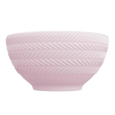Imagem de Bowl Tigela Sobremesa Rosa Fractal Relevo Chevron Germer