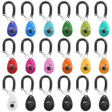Imagem de Meyeyaia Conjunto de 18 peças para treinamento, conjunto de clicker para treinamento de animais de estimação com alça de pulso, treinador para cães, gatos, filhotes, pássaros, cavalos, treinamento