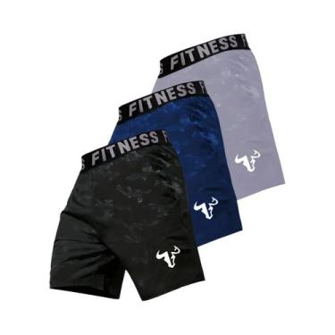 Imagem de Shorts esportivos de corrida masculino, shorts esportivos de secagem r