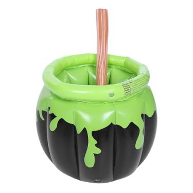 Imagem de Cryfokt Recipiente de Balde de Gelo Inflável de Férias para Reuniões Assustadoras e Festas Temáticas de Bruxas, Refrigerador Reutilizável para Bebidas Geladas e Exibição de Coquetéis para Decorações