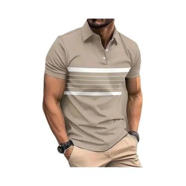Imagem de Camisa Polo Masculina De Verão Com Manga Curta Casual Confortável Com 
