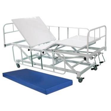 Imagem de Cama Hospitalar Manual 7 Movimentos Standard com Elevação de Altura do