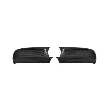 Imagem de Compatível com vw golf 4 mk4 1998-2002 /passat b5 /jetta carro retrovisor lateral espelho capa adesivo asa tampa exterior porta caso guarnição de carbono auto(Carbon fiber pattern)
