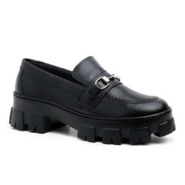 Imagem de Sapato Mocassim Feminino Tratorado Oxford Casual Conforto Moda-Feminino