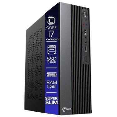 Imagem de Computador Tob Slim Compacto 4ª Geração Intel Core I7 Ssd 120gb Memória 8gb Windows 10 Trial Desktop Pc Cpu