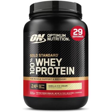 Imagem de 100% Whey Protein Gold Standard (909G) - Sabor Vanilla Ice Cream, Opti