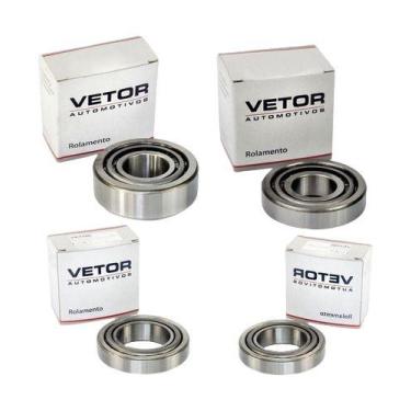 Imagem de Kit 4 Rolamento Diferencial Gm Chevette Marajo Chevy Dana 26 - Vetor A