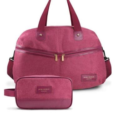 Imagem de Conjunto De Bolsas Viagem 2 Peças Joy Jacki Design Vinho