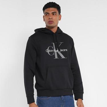 Imagem de Moletom Calvin Klein CKJ Monograma Capuz Masculino-Masculino