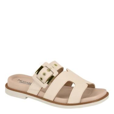 Imagem de Sandalia Ortopedica Modare Feminina Conforto Mule 7205.105, Creme, 35