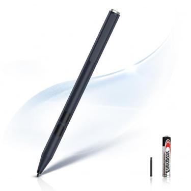 Imagem de Caneta Stylus para Microsoft Surface Pro 12/11/10/9/8/X/7+/6/5/4/3, Surface Go 4/3/2/1, Surface Laptop 1-6/Studio/Book 3/2/1 – com borracha, botão lateral, rejeição da palma, função de inclinação