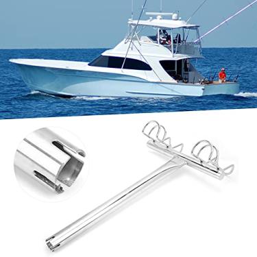 Imagem de Suporte de vara de pesca bidirecional, suporte de vara de pesca durável conveniente e rápido prático para iates marítimos para navios