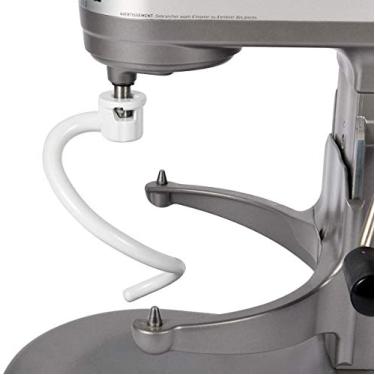 Imagem de Gancho de massa espiral revestido para batedeira KitchenAid 6qt Pro 600 Series Bowl-Lift Stand Mixer – acessório de gancho de massa de 6 litros para KP26M1XLC KP26M1X KG25H3X0B KNS256CDH KG25H3XSL KV25G0X KV25G8X KV25H0X etc