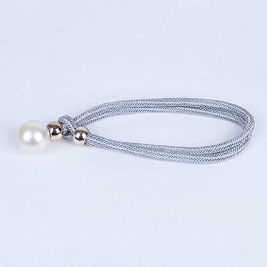 Imagem de Suportes de cortina Correia de cortina sem perfurações Tira de pérola amarrada acessórios de cortina de corda, T5,1 Pçs