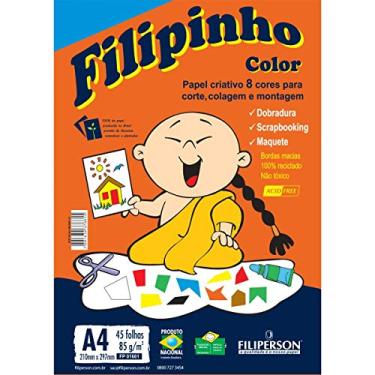 Imagem de Filiperson PAPEL CRIATIVO FILIPINHO 85G A4 45 FOLHAS COLOR