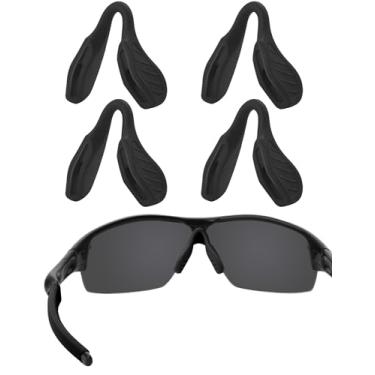 Imagem de EZReplace Almofadas de nariz de substituição para óculos de sol Oakley Radar Path/Radar Pitch/Radar EV Path/Radar Edge/Radar XL/RadarLock Path 4 pares (preto)