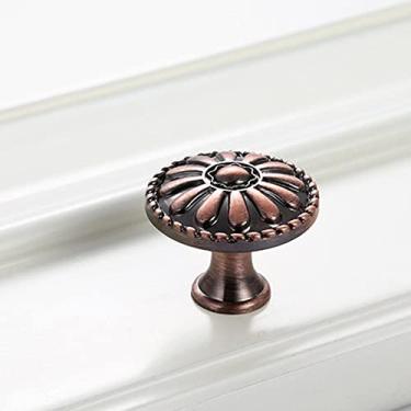 Imagem de Retro Bronze Puxadores de Armário de Cozinha Porta do Armário Puxadores de Liga de Zinco para Guarda-Roupa Vintage Puxadores de Gaveta, 1