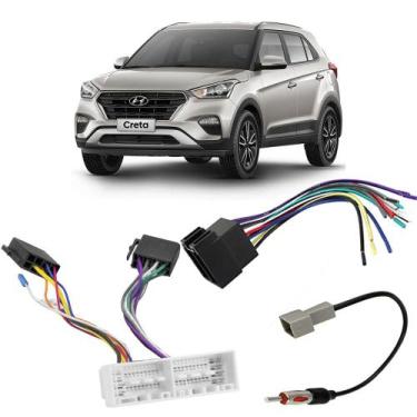 Imagem de Kit Chicotes Rádio Som Automotivo Hyundai Creta 2016 2017 2018 2019 20