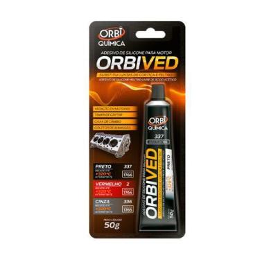 Imagem de Cola Silicone Alta Temperatura Motor Black 50g Orbi - Orbi Química