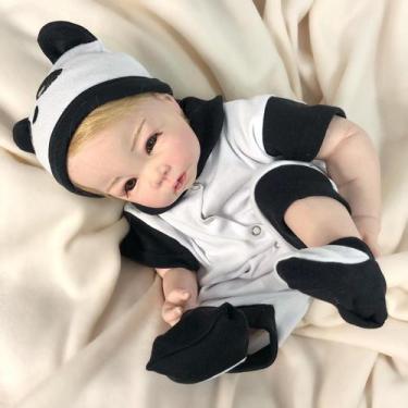Imagem de Bebê Reborn Menino Loiro Muito Lindo + Enxoval - Mundo Azul e Rosa