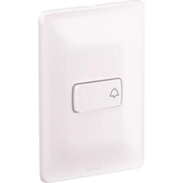 Imagem de Conjunto Pial Zeffia 4X2 Branco Com Placa(1Campainha) 680109, Branco