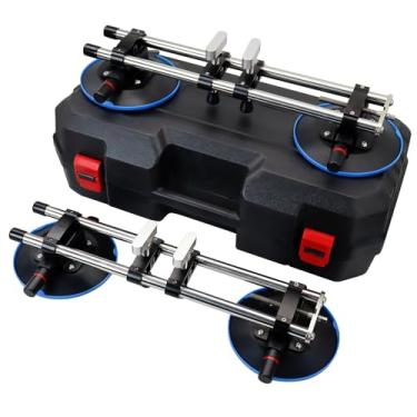 Imagem de HIGHTOP Conjunto de costura sem costura de 15 cm com ventosas, conjunto de costura de granito para união e nivelamento de bancada, guia de costura para azulejos