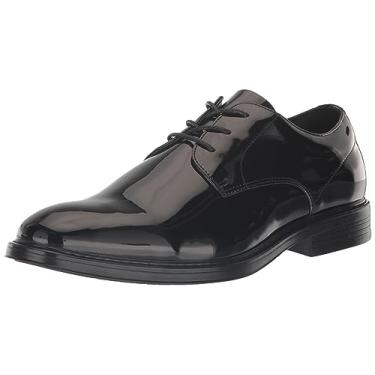 Imagem de Nunn Bush Tênis de smoking masculino Centro Flex Plain Toe Oxford com cadarço formal, Patente preta, 47