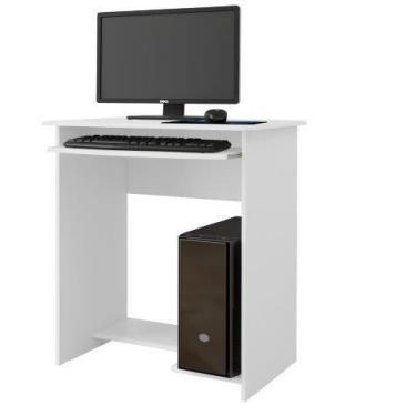 Imagem de Mesa Escrivaninha computador Pratika Branca esp. teclado - EJ