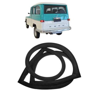 Imagem de Borracha Vigia Vidro Traseiro Porta Mala Rural Willys - Supercenter Au