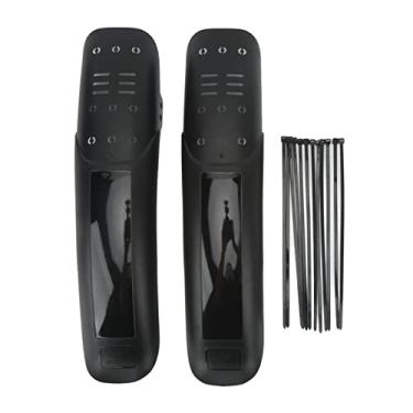 Imagem de Conjunto de para-lamas para mountain bike, 2 peças, guarda-lamas de bicicleta, para-lamas com absorção de choque para a maioria das combinações padrão de garfos de suspensão e