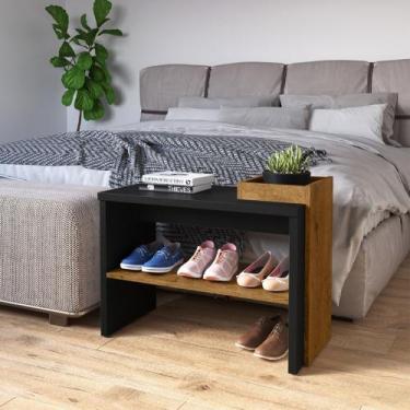 Imagem de Sapateira Londres com 1 prateleira para hall de entrada ou quarto - Pr