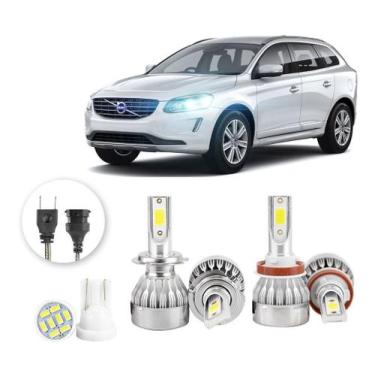 Imagem de Kit Lampadas Led Volvo Xc60 2014 A 2017 H7 H9 20000lm - V10, Branco