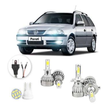 Imagem de Lampadas Led Volkswagen Parati 2003 A 2005 H4 H3 20000lm - V10, Branco