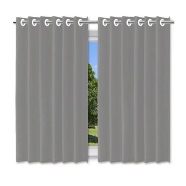 Imagem de Cortina Blecaute Blackout Corta Luz Quarto Sala Com Ilhos 2,80x2,50 Vi