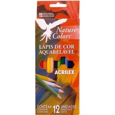 Imagem de Lápis de Cor Aquarelável Nature Colors 12 Cores Acrilex