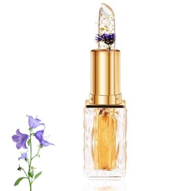 Imagem de Batom à prova de transferência que muda de cor, bálsamo labial dinâmico com folha de ouro para mulheres, mudança de cor duradoura por 24 horas, brilho hidratante e brilhante, nutrição e hidratação pro