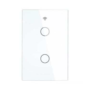 Imagem de Interruptor Inteligente De 2 Botões Para App Alexa Google - Coibeu