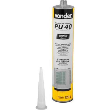 Imagem de Selante de Poliuretano PU 40 Branco 420 g - VONDER