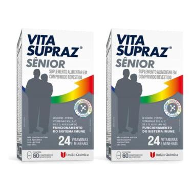 Imagem de Vitamina Vita Supra Az Senior Saúde E Bem-estar Kit 2 Und - União Quim