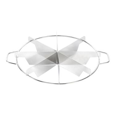 Imagem de MotiveTech Cortador de Cheesecake, Ferramenta de Corte de Porções Iguais, Divisor de Sobremesas Multiuso Comercial, Ferramenta de Corte de Bolo Doméstico, 8 fatias