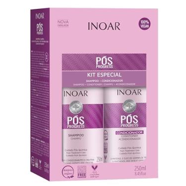 Imagem de Kit Duo Shampoo e Condicionador Pós Progress, Inoar, 250 Ml
