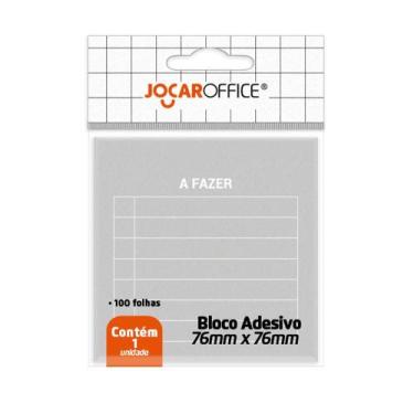 Imagem de Bloco Adesivo Recado 76x76 A Fazer Cinza 100 Folhas - Jocar Office