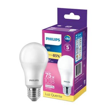 Imagem de Lampada Led Bulbo 11W 1018Lm 180 Bivolt E27 Philips